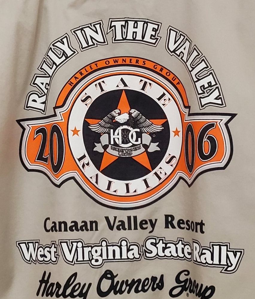 NWT Vintage Collector 2006 WV HOG Rally Staff Shirt.